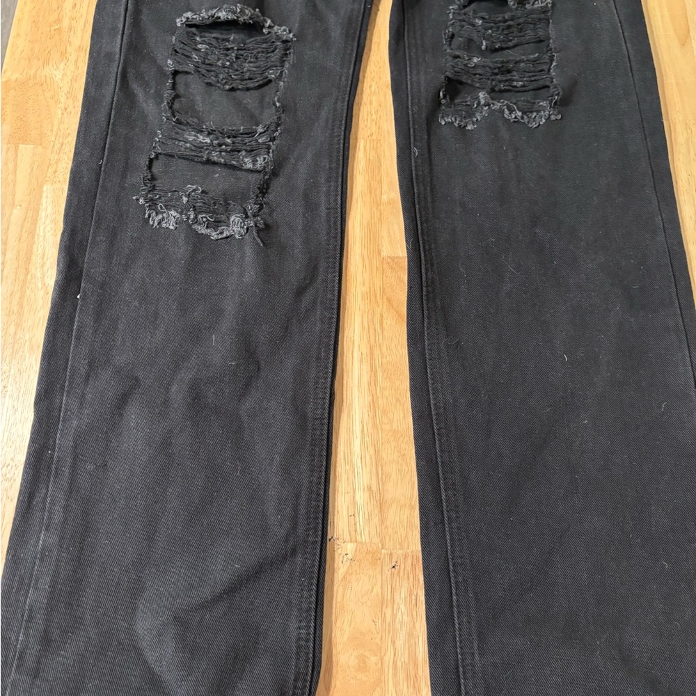 Genleck Stylish Black Distressed Women’s XS Jeans